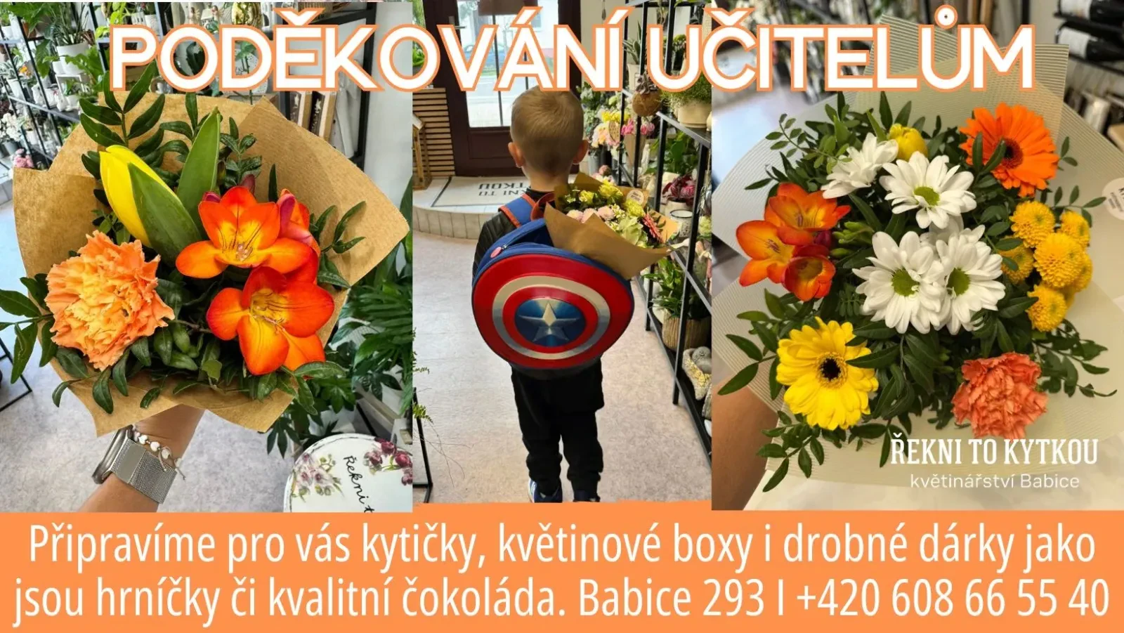 Poděkování učitelům na konci školního roku: květiny, které řeknou víc než slova