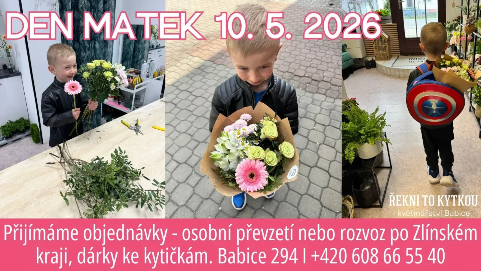 1. máj – lásky čas a Den matek: Dárkové kytice a originální překvapení z květinářství v Babicích